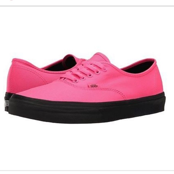 vans pink black